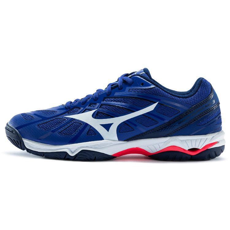 Mizuno Hurricane 3 Low Top Training Shoes Unisex Sneakers Blue White V1GA174020