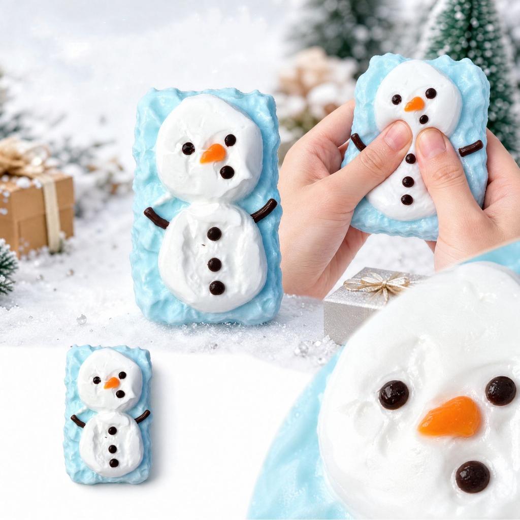 1 Christmas Stress-Relief Toy, Silicone, Compact, Portable