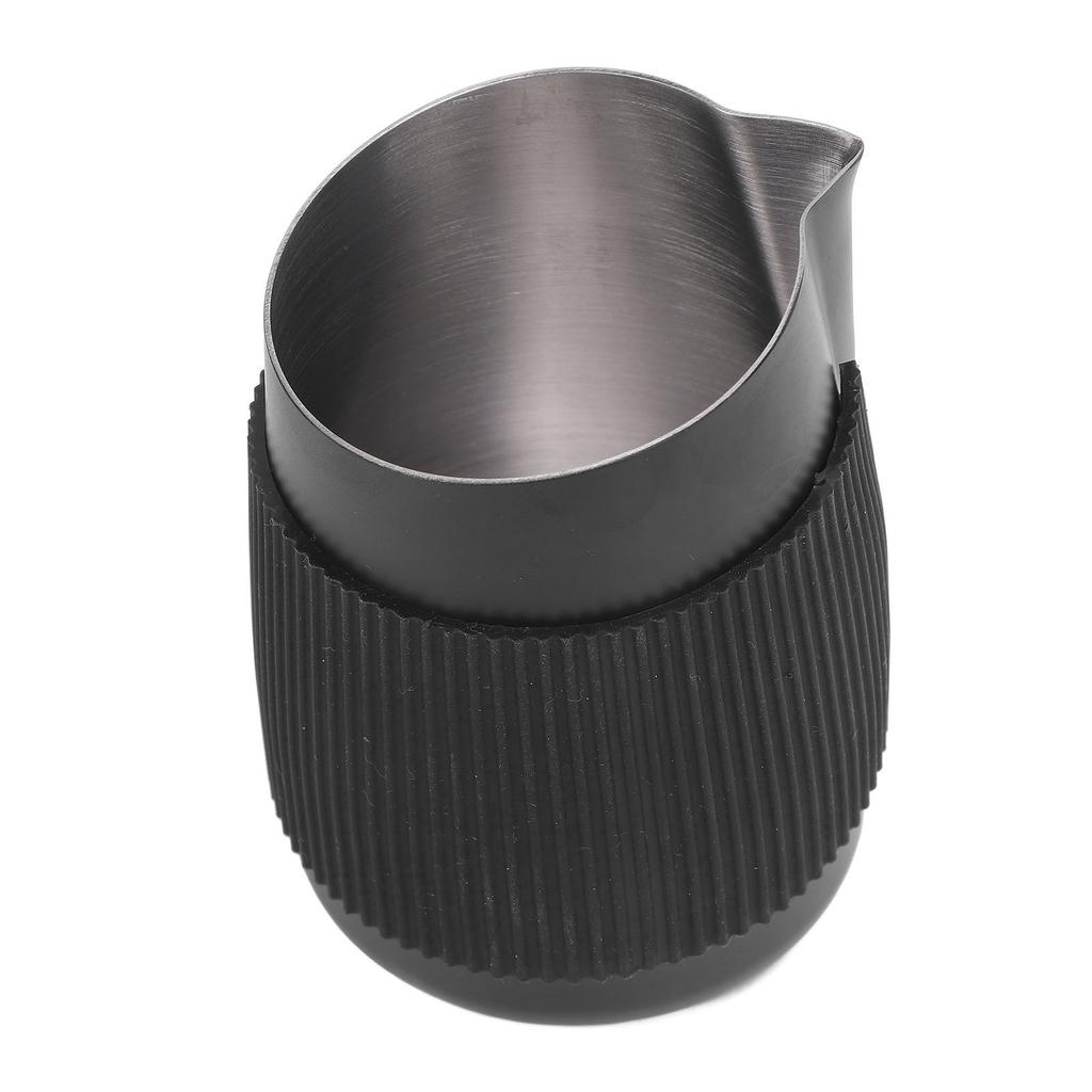 Stainless steel milk foam jug coffee jug 420 ml with double wall vacuum insulation for cappuccino hot chocolate