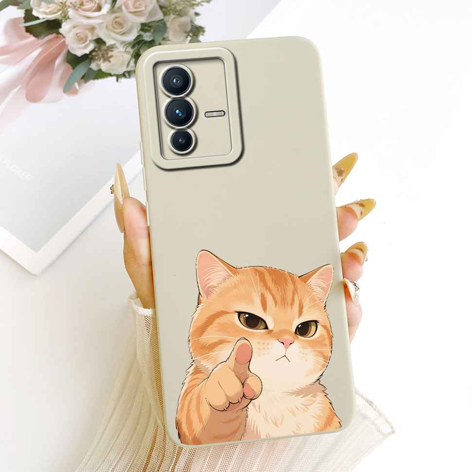 Cartoon Painted For vivo S12 Pro 5G V2163A Case Butterfly Cat Silicone Back Cover For Vivo S12 Pro s12 PRO 5G Phone Cases Bumper