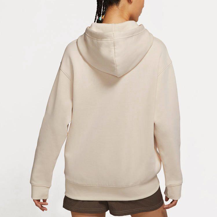 Nike Sweatshirts Women's Beige Hooded Thickened Regular DJ7669-219