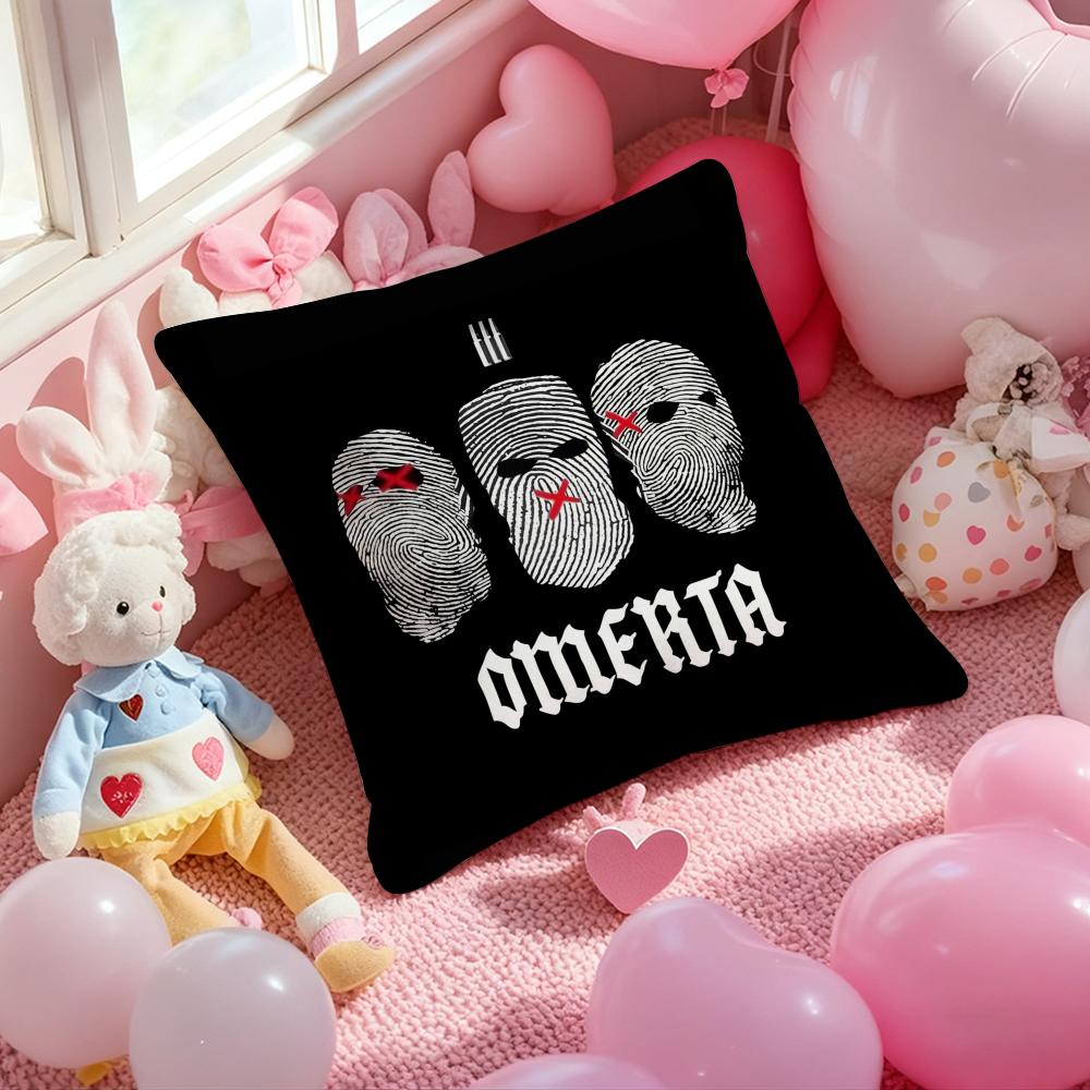 omerta 47 Cushion Cover Pattern Printed Pillowcase for Living Room Sofa Cushion Cover & Bedroom Decor