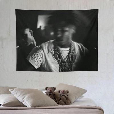 1pc JayZ  DMX 90s Hip Hop Icon Collage Tapestry  Polyester 2D Wall Hanging for Bedroom Living Room Dorm  Hip Hop Enthusias