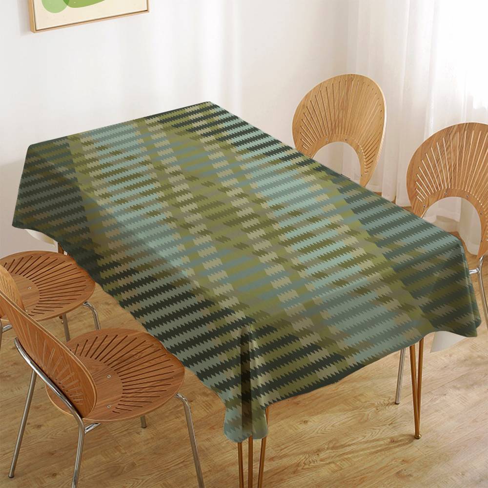 Tartan Print Tablecloth - Cute Design For Home Kitchens, Dining Rooms & Patios