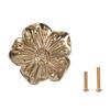 Brasses Flower Cabinet Pattern Knob Kitchen Cabinet Door Handle For Elegant Furniture Hardware Suitable For Humid Environment
