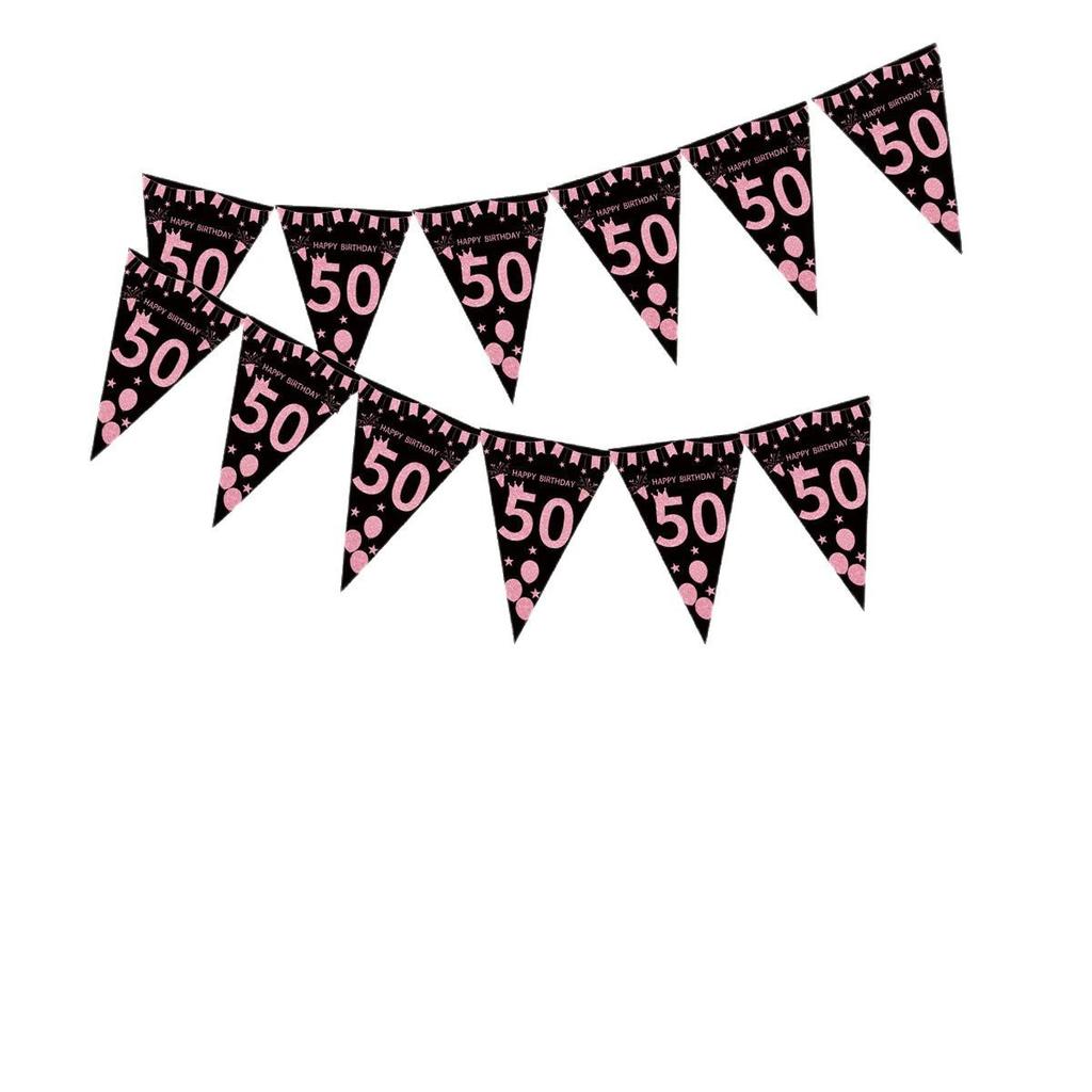 Punkt Schwarz Pulver Alter Wimpel Festival Partyzubehör Geburtstag Dekoration Fahne Banner Veranstaltungsort Atmosphäre Layout