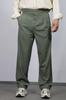 Calças largas masculinas italianas com pregas duplas