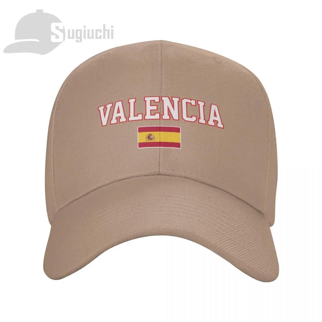 Valencia Travel City With Spain Country Flag Sun Baseball Cap Hats Adjustable For Men Women Unisex Cool Outdoor Hat
