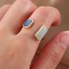 Open Adjustable Big Rings For Women Zircon Ring Female Fashion Simple Dripping Oil Wedding Promise Rings Ladies Vintage