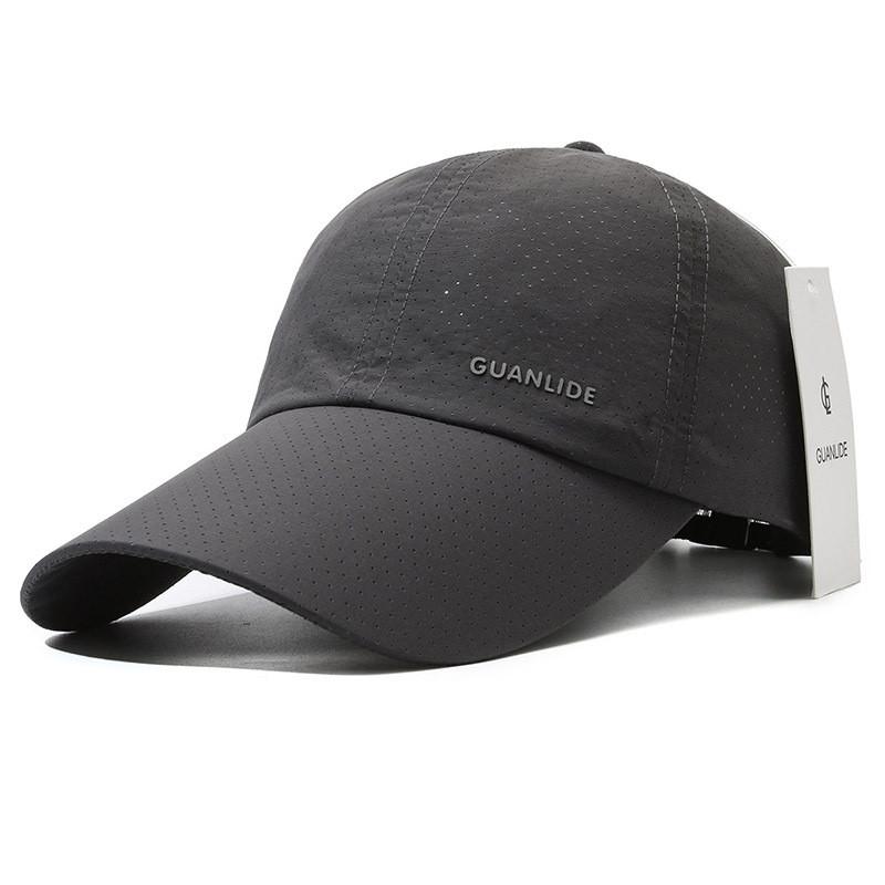 Trendy Black Baseball Cap Adjustable With Quick Dry Fabric For Active Lifestyle