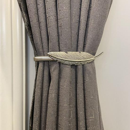 Curtain Buckle, with High-Elastic Spring Holdbacks, Simple Style No-Drill Curtain Clip, for Home Decor And Cable Organizer