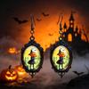 Retro Gothic Halloween Gem Pendant Earrings - Dark Series Festival Fashion Gift