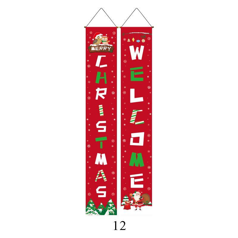 Elegant Nutcracker Christmas Decoration Hanging Door Banner Soldier Character Porch Sign