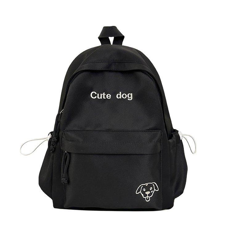 Schoolbag Cute Puppy Backpack Women's 1011 New Lightweight Versatile Schoolbag Student Class Backpack Korean Version of the Trend Backpack