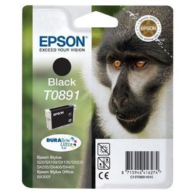 Epson Ink Cartridge T0891 Black - Monkey (C13T08914011)