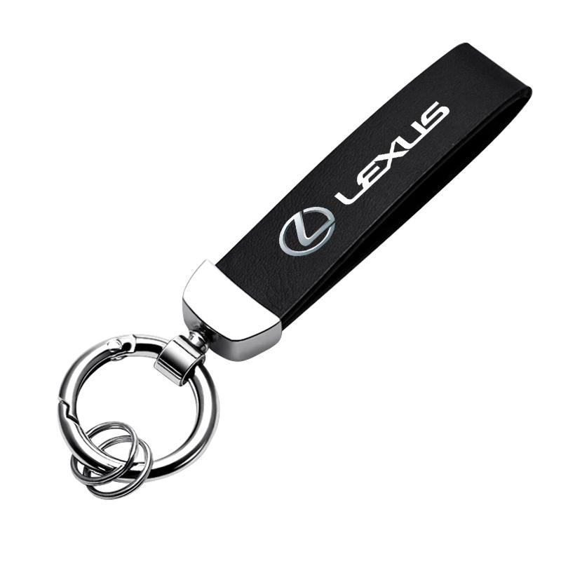 

Metal Leather Car Keychain Car Key Ring Custom Gift With Logo For Lexus FSPORT LBX NX RX 350h 450h ES UX 300e GS GX IS LS LX CT