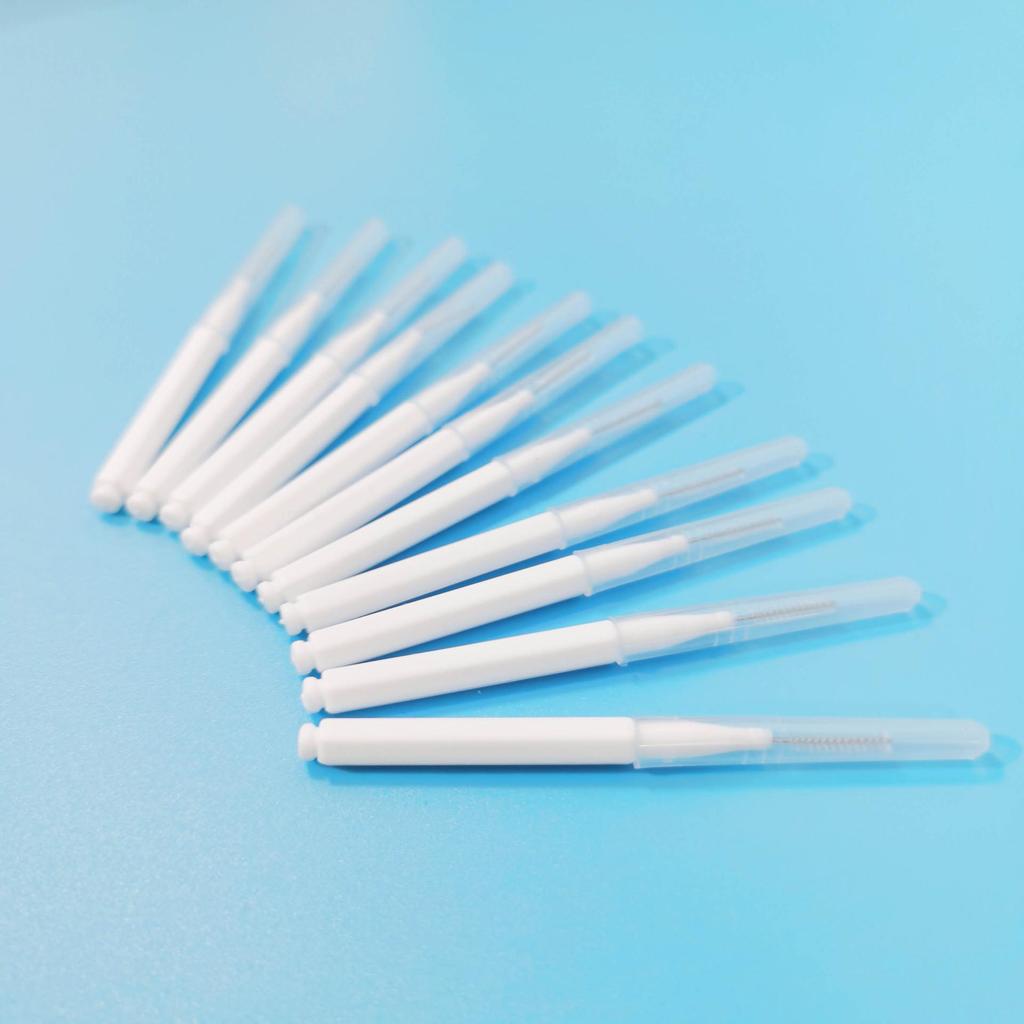 Soft Bristle Pencil-Type Interdental Brush for Cleaning Tooth Gaps and Gum Care