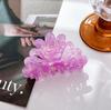 Resin Beautiful Acid Colorful Flower Hair Claw For Glamorous Updos And Elegance Everyday