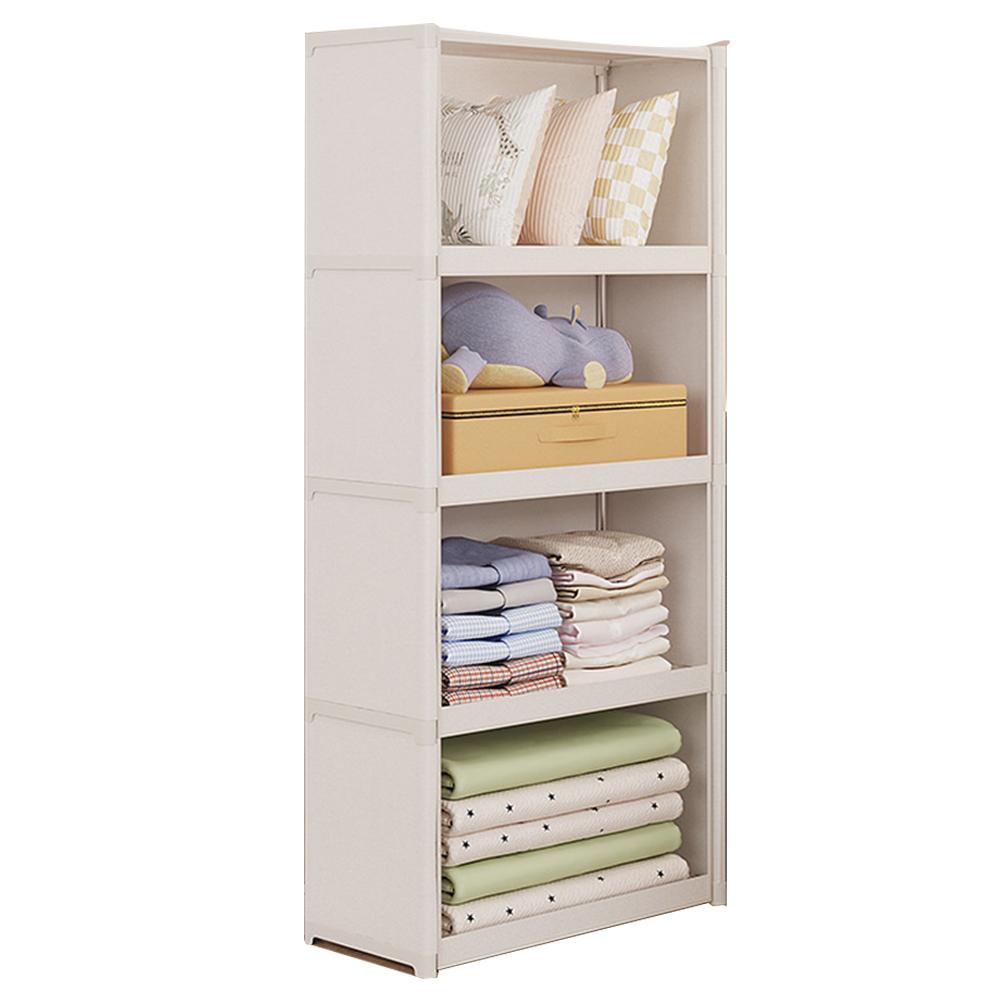 Portable Closet Wardrobe with Lid Closet Organizer Multi-layer Storage Rack Clothes Storage Organizer for Bedroom