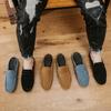 Sommer neue lässige Einzelschuhe bedecken Füße weiche Sohlen Herren Lederschuhe halbe Slipper Lazy One Pedal Herren Doudou Schuhe
