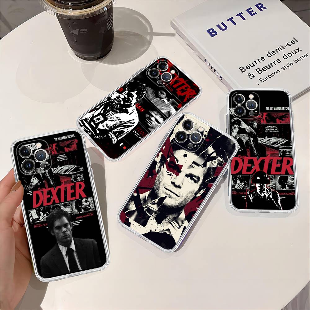 Dexter Morgan For IPhone 17 16 15 14 13 12 11 Pro Max Plus Transparent Soft TPU Phone Cover