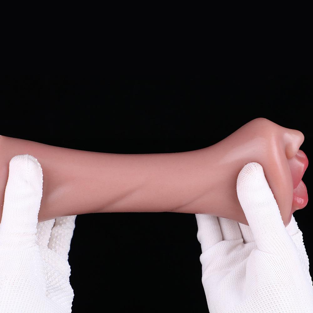 Super Soft Silicone Male Masturbator Cup - Realistic Anal & Vaginal Sex Toy for Men - Penis Trainer