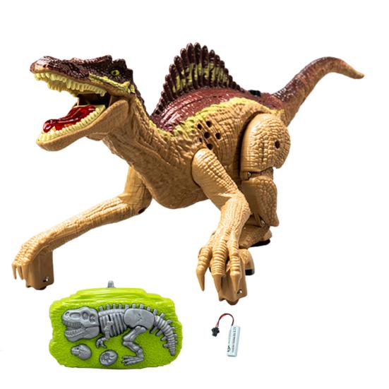 RC Dinosaur Toy Vivid Look Realistic Spinosaurus Model Simulated Walking Creative Early Education Smart Toy Infrared Remote Control Kids Electric