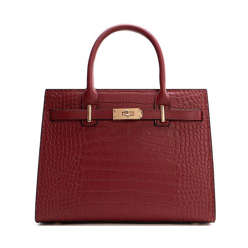 

Red Mother Bride Elegant Handbag for Middle-Aged People Red(Send silk scarf + gift bag)