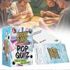 Trivia-card game music lovers gift idea. Test your music knowledge with lyrical challenges. Engaging building event