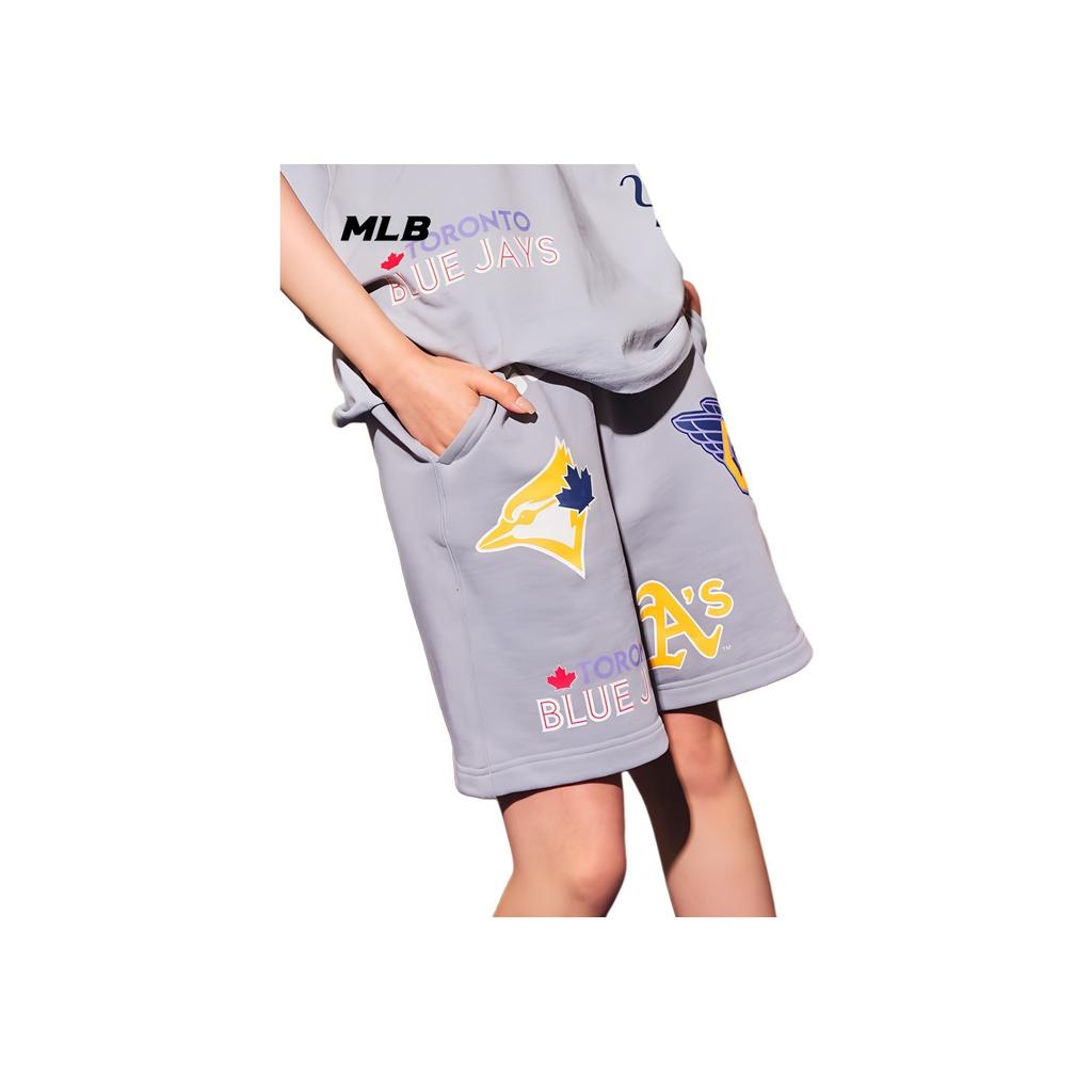 New MLB Casual Shorts Unisex Gray 3ASPECF33