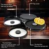 Plastic Salt Edge Box Three Layers Salt Dipper Sugar Juice Seasoning Box Smooth Inner Wall Salt Dipping Tool