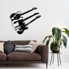 Handmade Metal Guitar Wall Art, 3D Line Art Decor, Music Instrument Sculpture for Home, Unique Gift for Musician