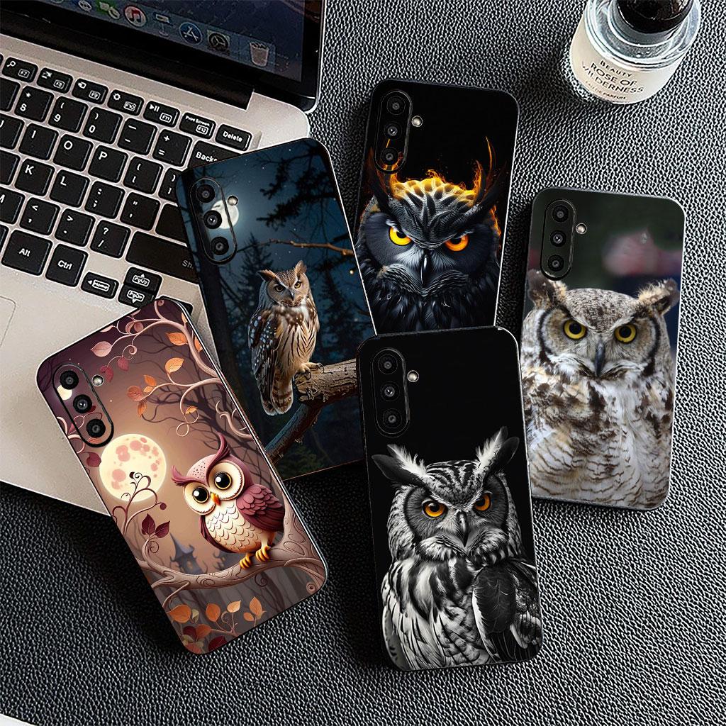 Cartoon Owl Wallpaper Casing Phone Cover for Xiaomi Redmi Note 13 14 ProPlus A4 A3 Pro Plus 13C Pro+ Note13 Note14 Soft Case