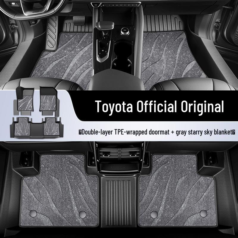 TPE All-Weather Floor Mats for 2025 Toyota Land Cruiser, Camry, RAV4, and Corolla, Size 25.