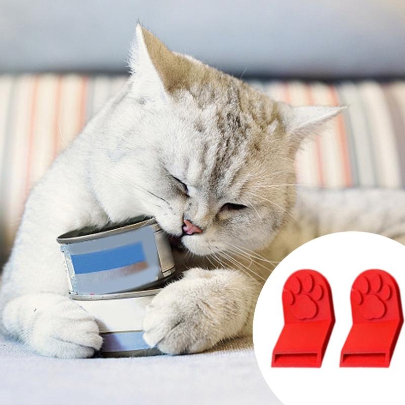 Otwieracz do puszek z karmą dla psów i kotów, 2 sztuki, z antypoślizgowym uchwytem, ergonomiczny, łatwy otwieracz do zakładek, narzędzie do łatwego otwierania puszek dla zwierząt