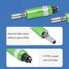 2/4Holes Turbine Handpiece Green Low Speed Handpiece Kit Air Turbine Straight Contra Angle Air Motor Inner Water Spray