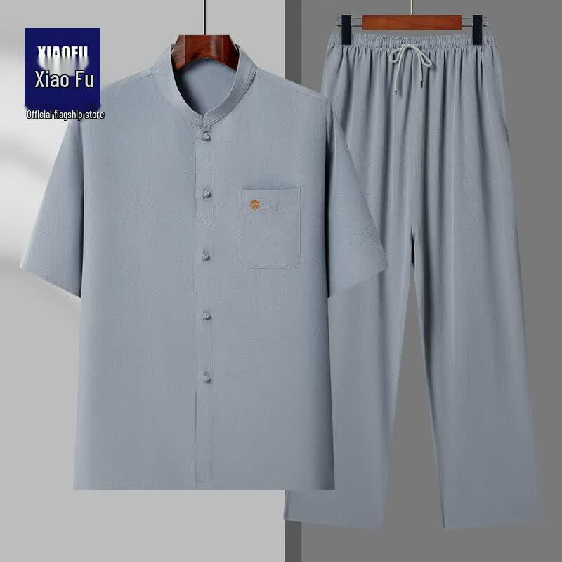 Men s Short-Sleeve Tang Suit Summer Set 41/175