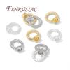 4mm Crimp End Bead Accessories 18K Gold Plated Clam Shell Bead Tip,Crimp Ends,Ball Chain Connectors,DIY Jewelry Making Supplies