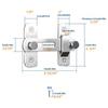 Barn Door Latch Stainless Steel Latch For Barn Gate Heavy-Duty Sliding Door Latch Barn Lock For Fence Window Cabinet