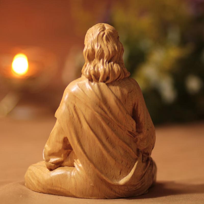 Jesus Statue Religious Sacred Statue Resin Crafts Catholic Figurines Christ Savior Jesus Statue Church Decoration for Parties