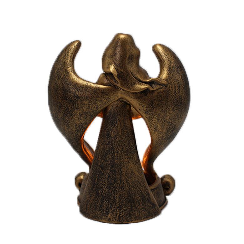 Angel Candlestick Party LED Lights Commemorate Angels Condolences Candles Angel Figurines Tealight Candle Holder Mourning Gifts