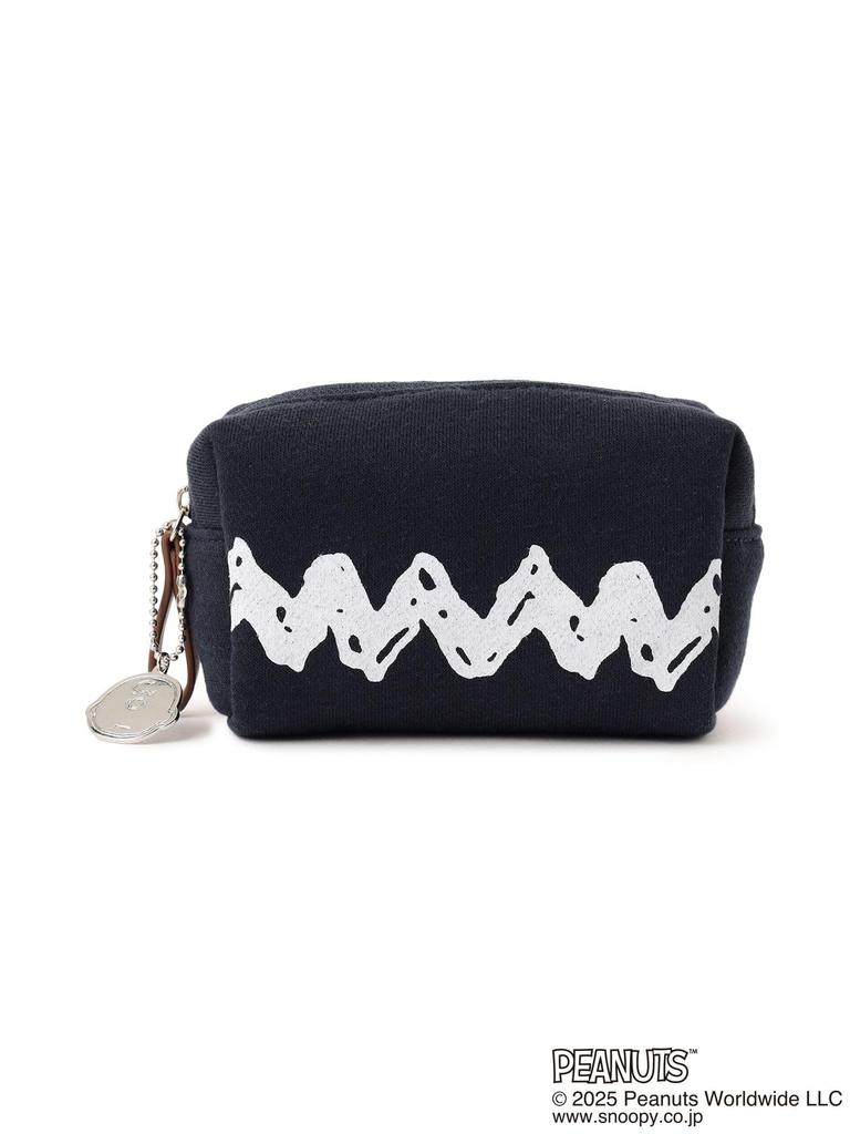 [Beams Golf] S/S TEE PEANUTS Charlie Brown Pouch NAVY -