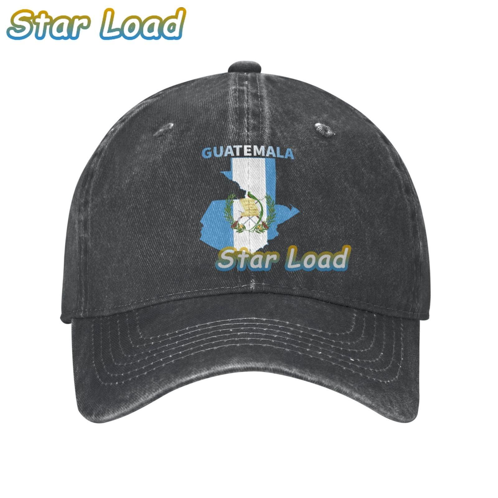 

Модные бейсболки с флагом Гватемалы и логотипом, женская солнцезащитная кепка, шляпа дальнобойщика, модные шляпы Snapback, джинсовая кепка для унисекс One Size