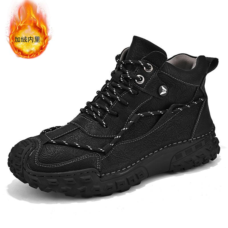 Foreign Trade Four Seasons Autumn and Winter Men's Large Size Cotton Shoes Outdoor Leisure Sports Trendy Shoes Men's Cotton Boots 2025 Casual Shoes