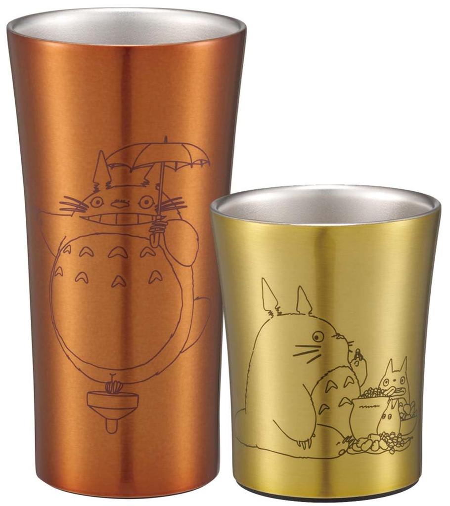 Skater Insulated Stainless Steel My Neighbor Studio Ghibli Tumbler, 250ml, Totoro, Nuts, Design, STB2N-A