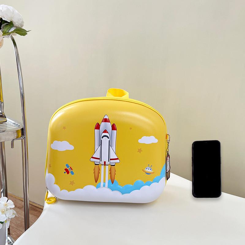 Ice Cream Rocket Eggshell Backpack Breathable Texture Suitable Children For