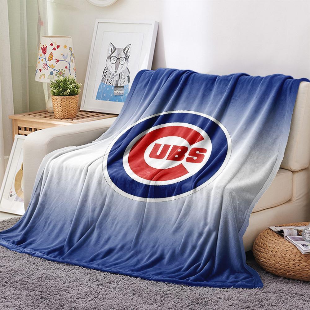 Chicago Cubs Flannel Blanket, High quality Comfortable for All Seasons, Home Decor, Warmth and Comfort