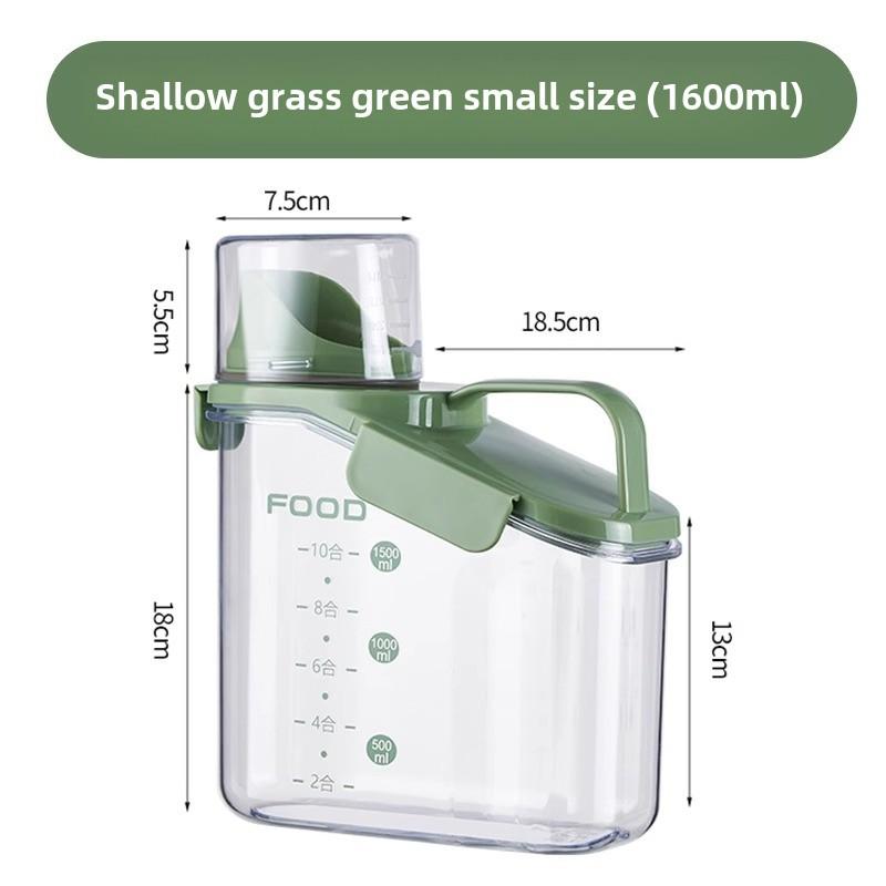 

Простой герметичный контейнер для хранения зерна с мерной шкалой, ведро для хранения зерна для домашних животных, ведро для хранения кошачьего корма, собачьего корма, влагостойкие принадлежности для собак Universal