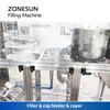 ZONESUN  5 Gallon Drinking Water Liquid Barreled Water Filling Machine Bottle Rinsing Packaging Capping Sealing ZS-XG100J