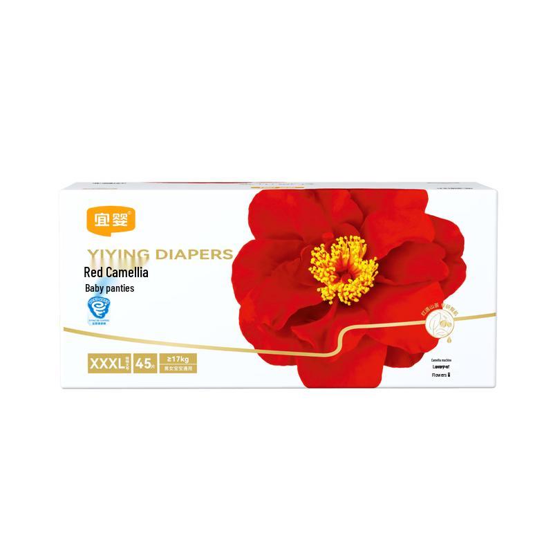 Yiying Red Camellia Weak Acid Soft Pull-Up Diapers